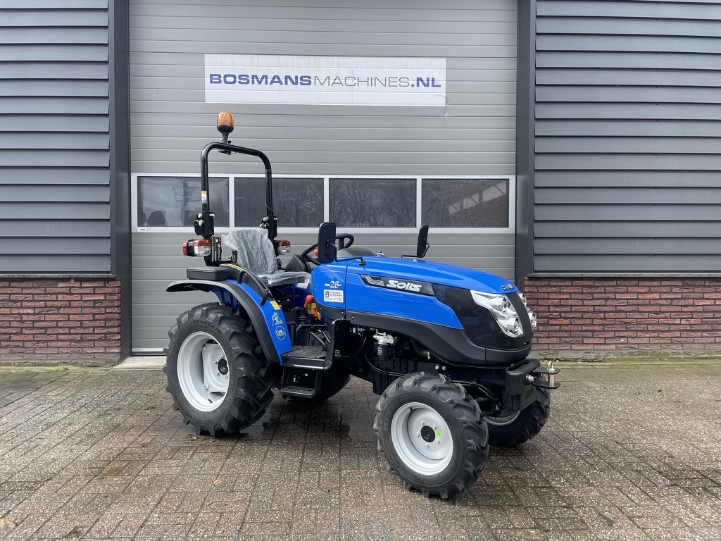 Solis 26 minitractor NIEUW brede landbouwbanden