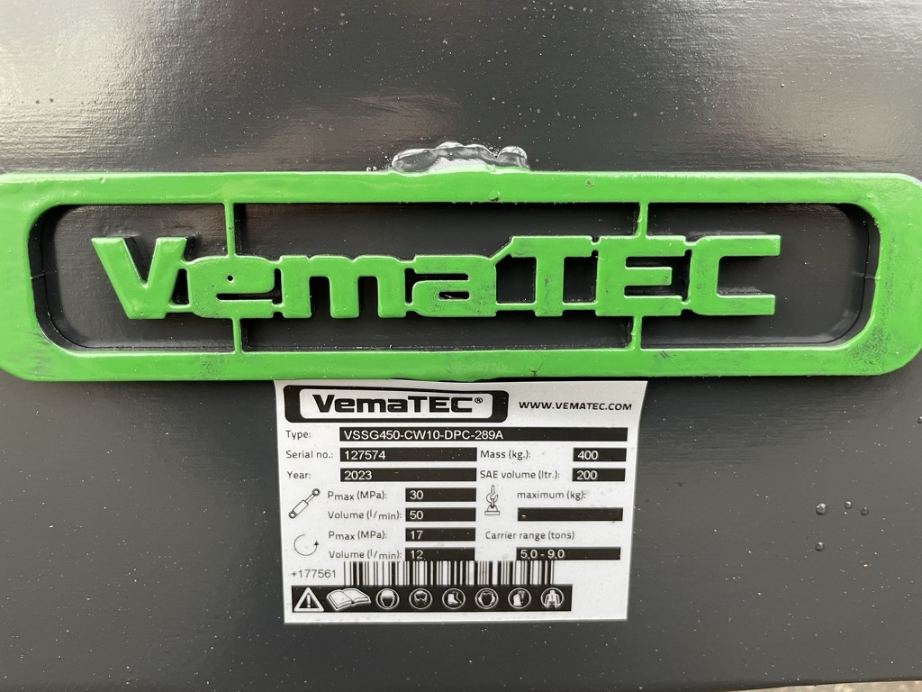 Vematec VSSG450 CW10 sloop sorteergrijper NIEUW