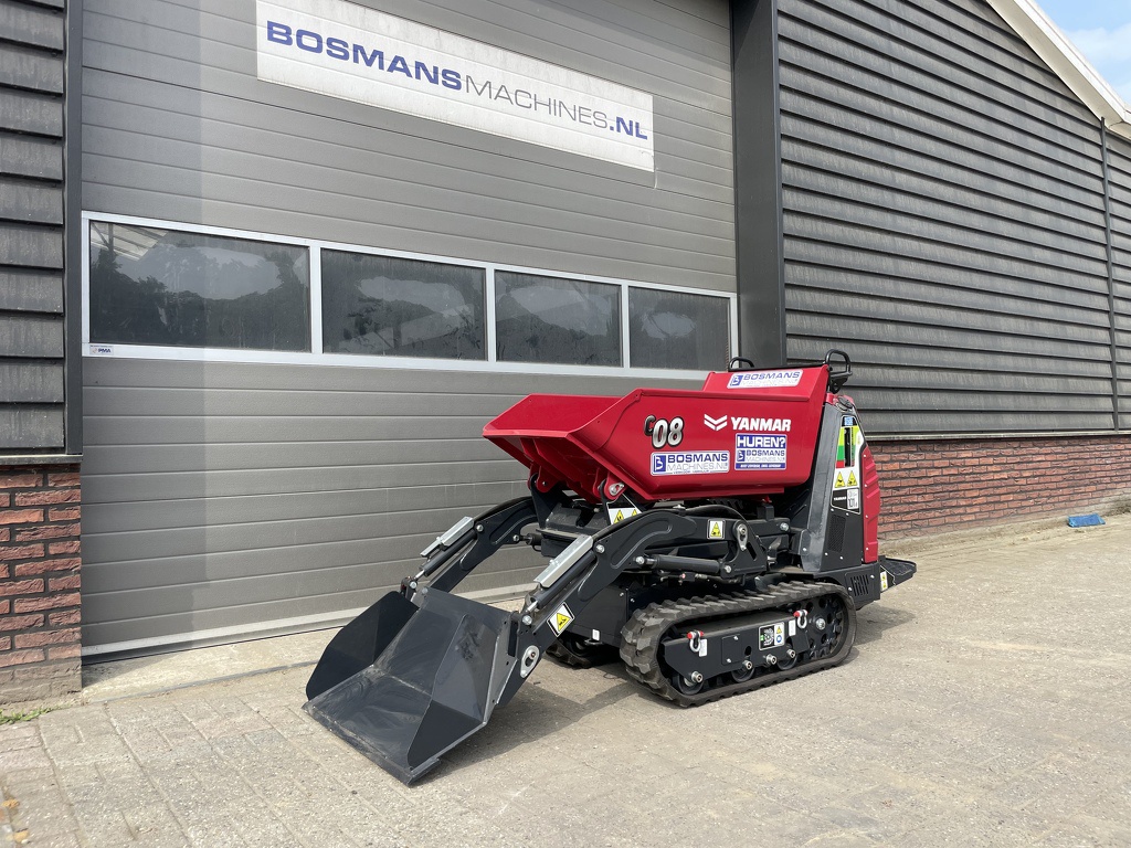 TE HUUR Yanmar C08 hitip + rupsdumper hoogkiep zelfladend