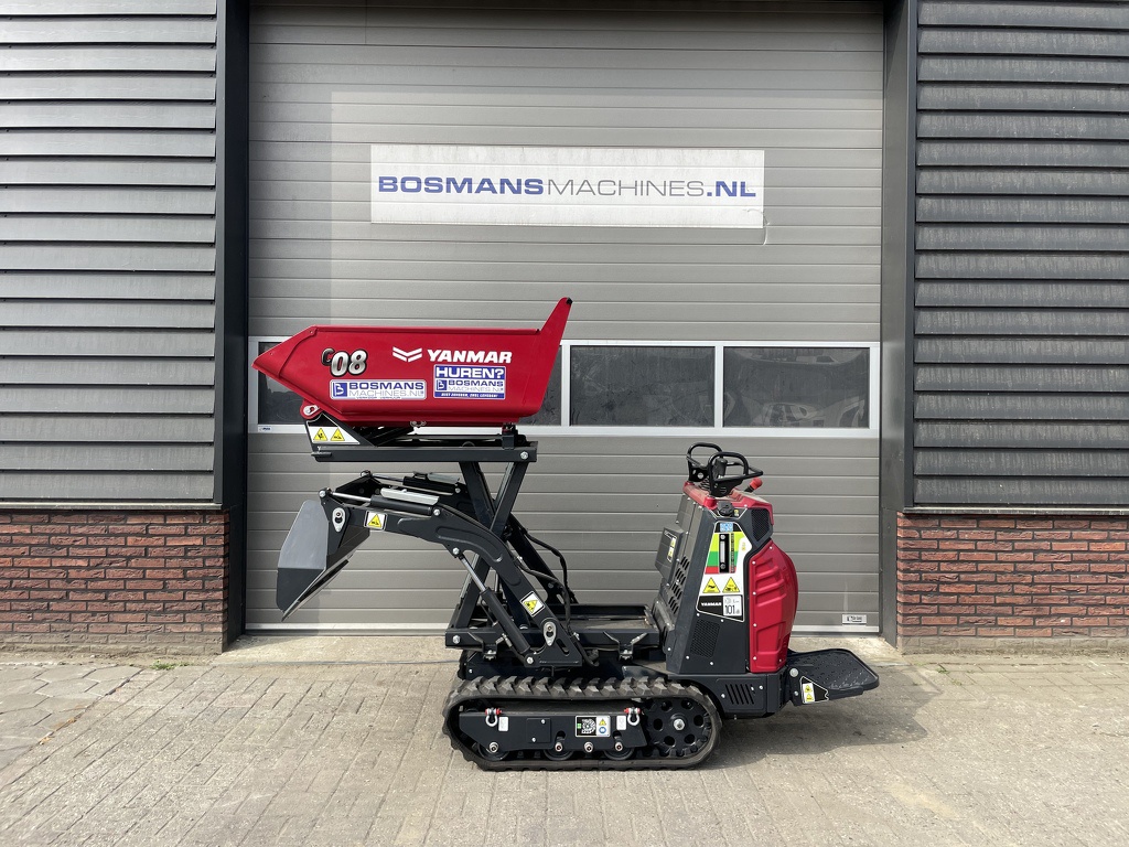 TE HUUR Yanmar C08 hitip + rupsdumper hoogkiep zelfladend