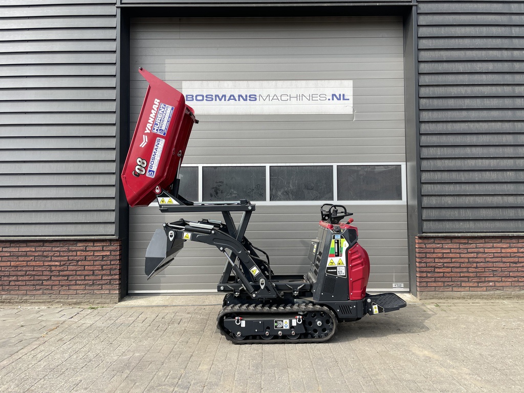 TE HUUR Yanmar C08 hitip + rupsdumper hoogkiep zelfladend
