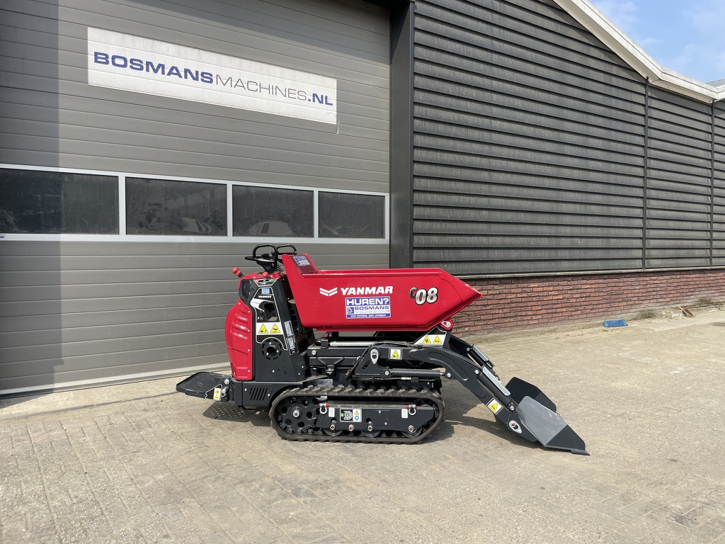 TE HUUR Yanmar C08 hitip + rupsdumper hoogkiep zelfladend