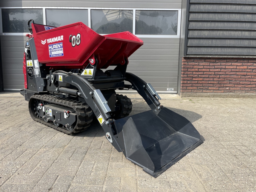 TE HUUR Yanmar C08 hitip + rupsdumper hoogkiep zelfladend