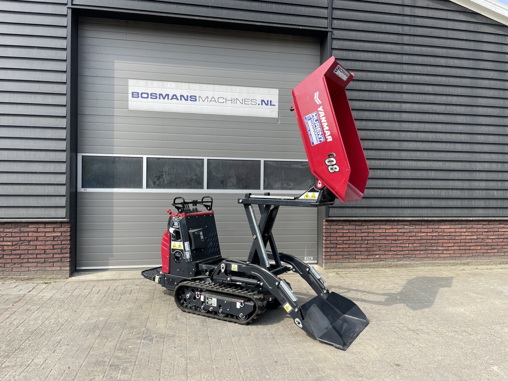 TE HUUR Yanmar C08 hitip + rupsdumper hoogkiep zelfladend