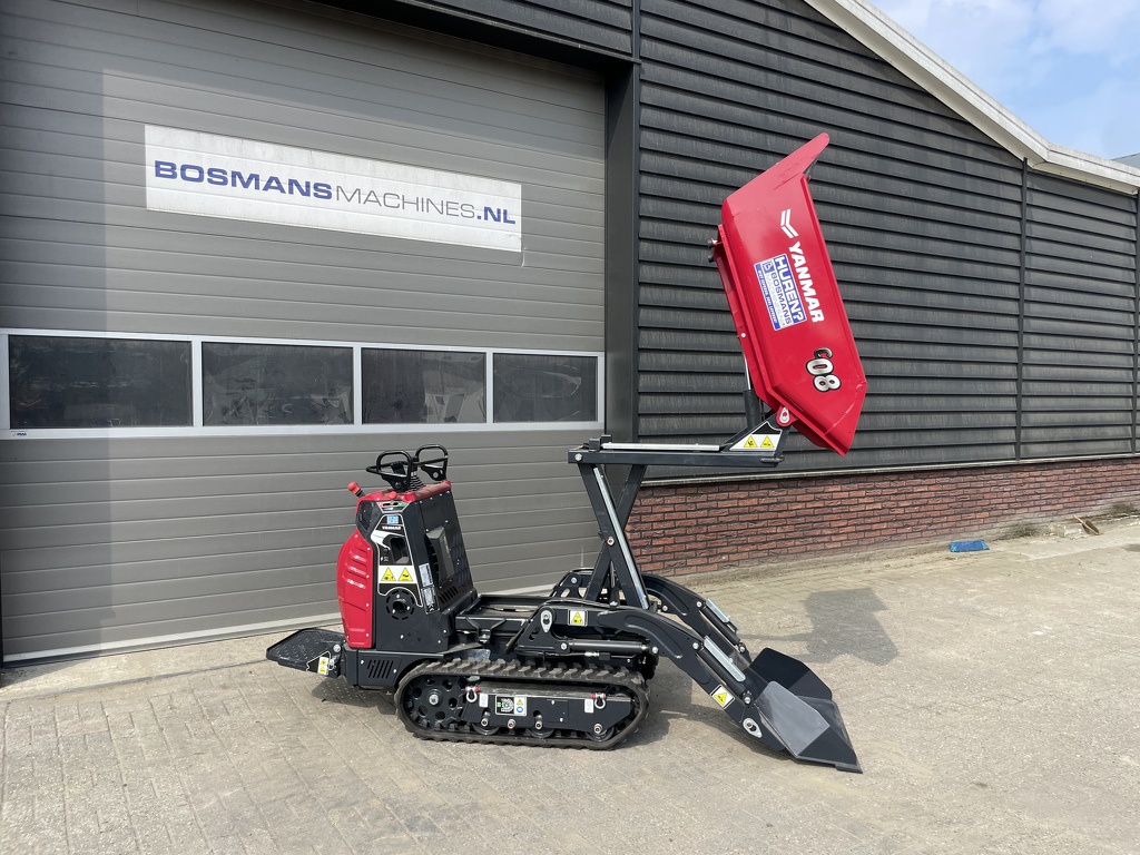 TE HUUR Yanmar C08 hitip + rupsdumper hoogkiep zelfladend