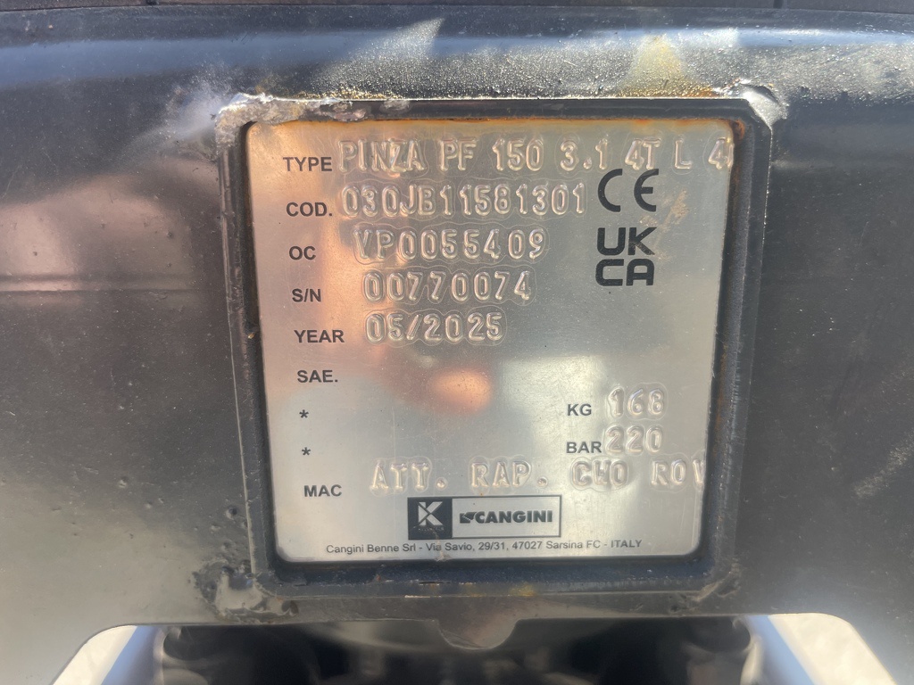Cangini PF 150 sloop sorteer grijper NIEUW