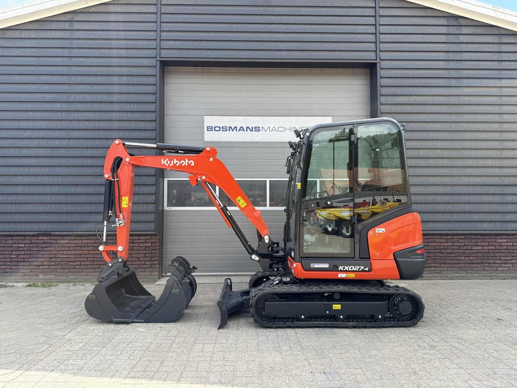 Kubota KX027 HI-SPEC minigraver NIEUW incl CW05 + 3 bakken