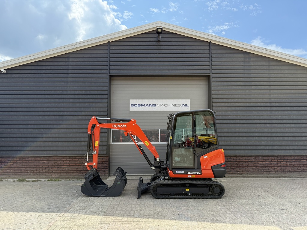 Kubota KX027 HI-SPEC minigraver NIEUW incl CW05 + 3 bakken