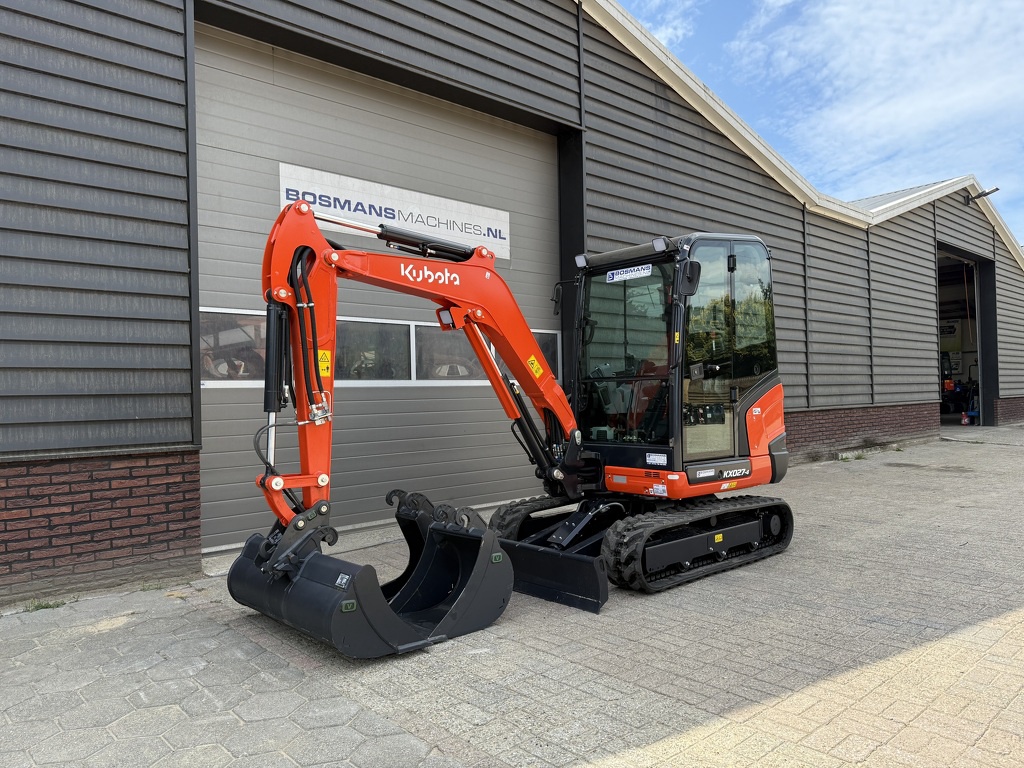 Kubota KX027 HI-SPEC minigraver NIEUW incl CW05 + 3 bakken