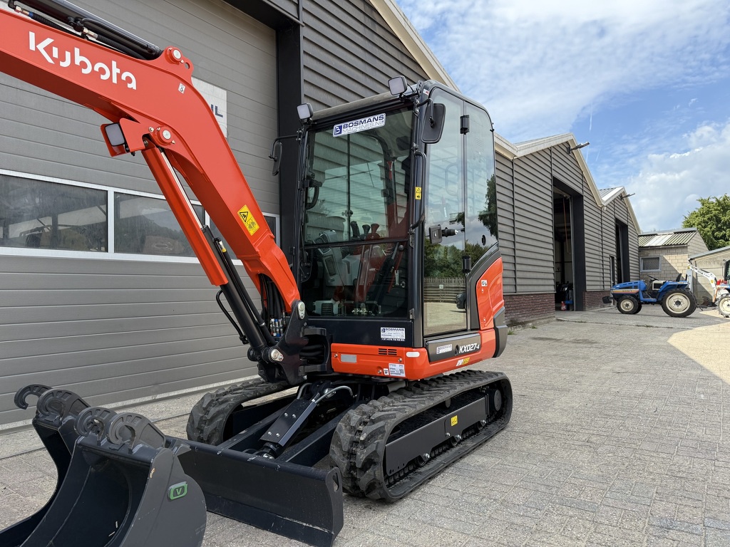 Kubota KX027 HI-SPEC minigraver NIEUW incl CW05 + 3 bakken