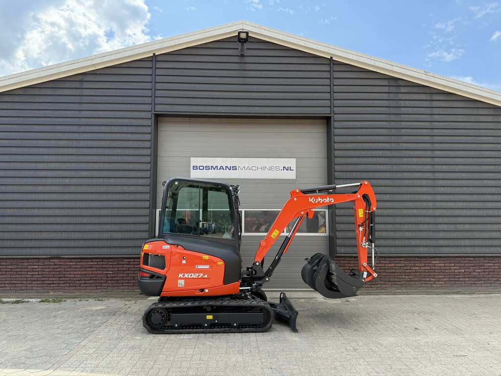 Kubota KX027 HI-SPEC minigraver NIEUW incl CW05 + 3 bakken
