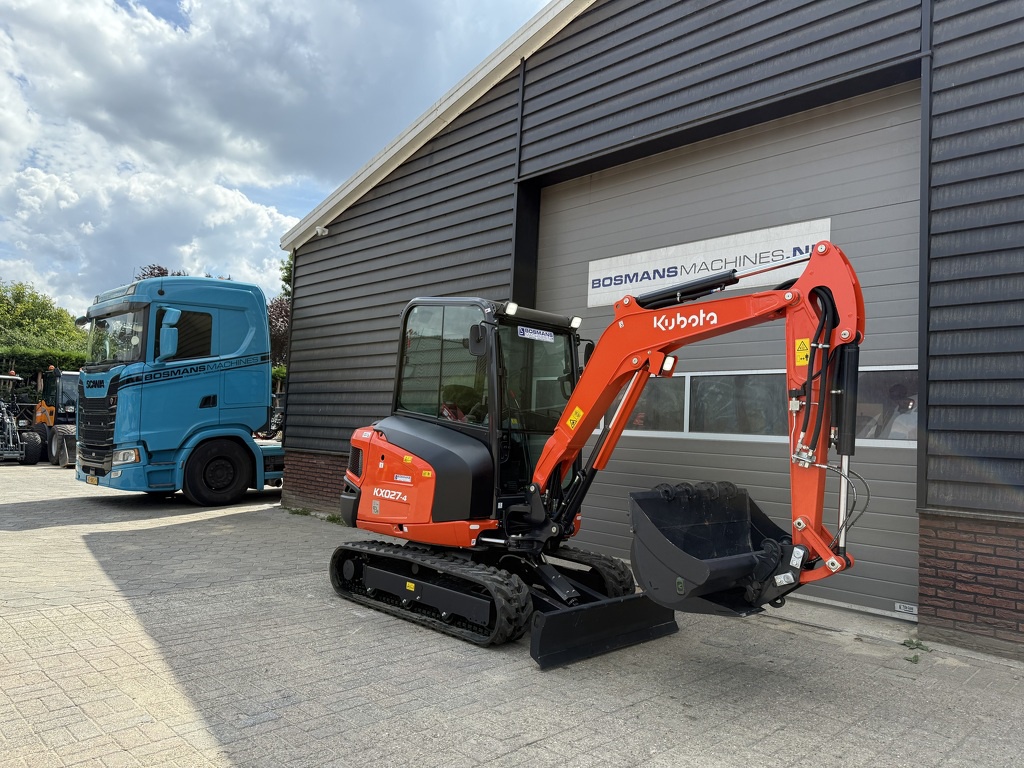 Kubota KX027 HI-SPEC minigraver NIEUW incl CW05 + 3 bakken