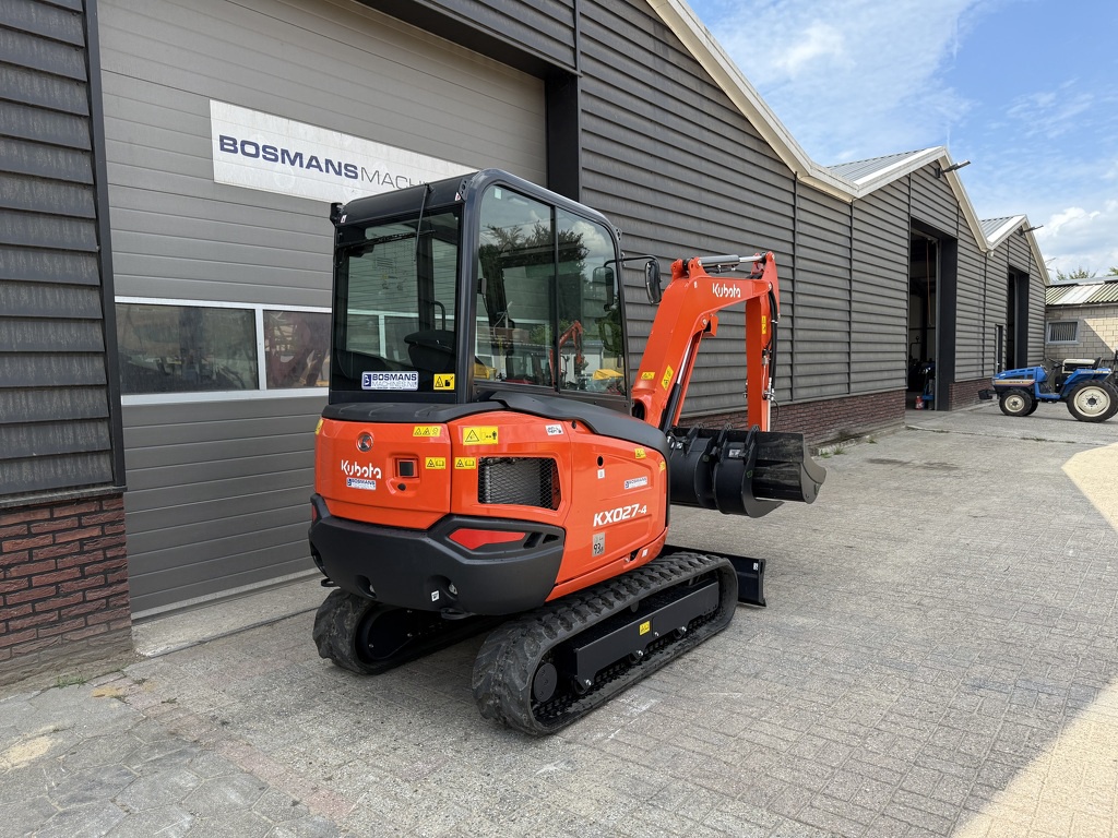 Kubota KX027 HI-SPEC minigraver NIEUW incl CW05 + 3 bakken
