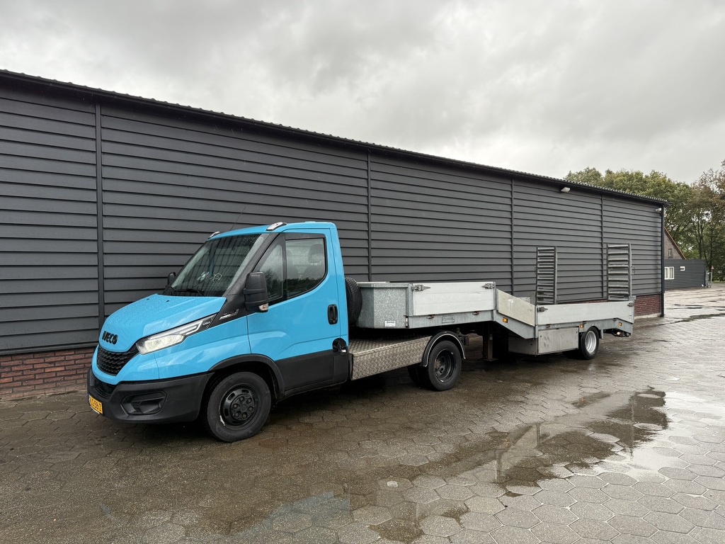 Veldhuizen P37-1 1 assige BE opleggen / dieplader