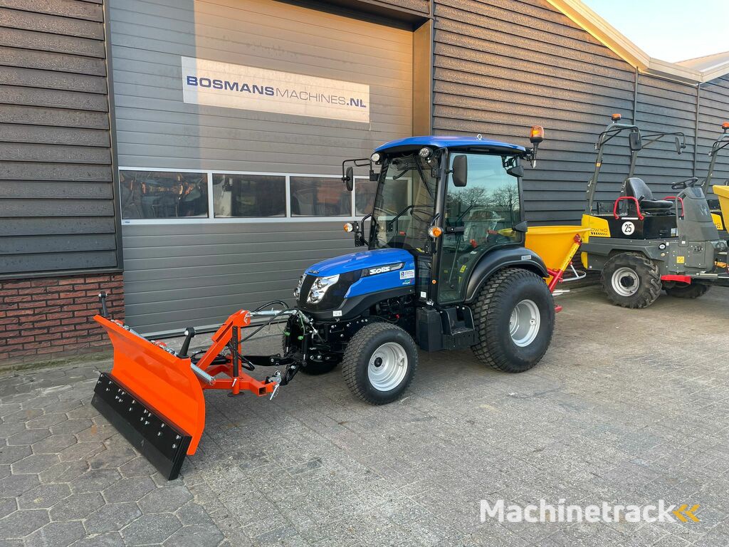 Solis 26 HST minitractor CABINE (optie zoustrooier, sneeuwschuif)