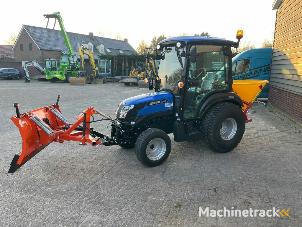 Solis 26 HST minitractor CABINE (optie zoustrooier, sneeuwschuif)