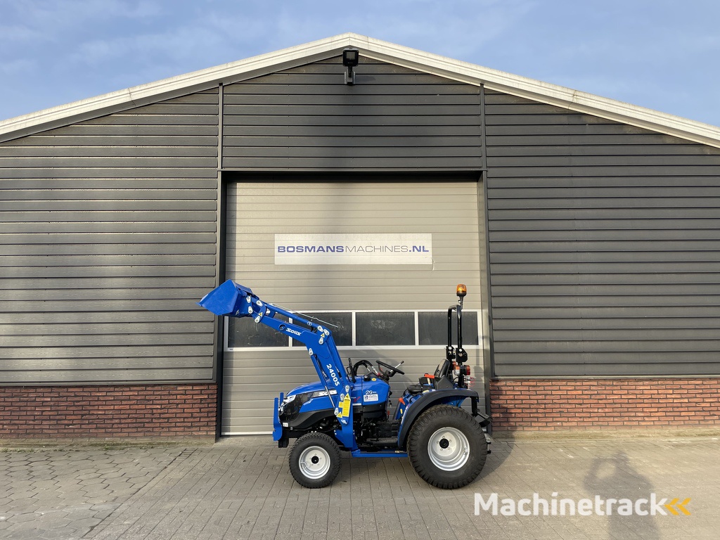 Solis 20 minitractor NIEUW optie gazonbanden - frontlader