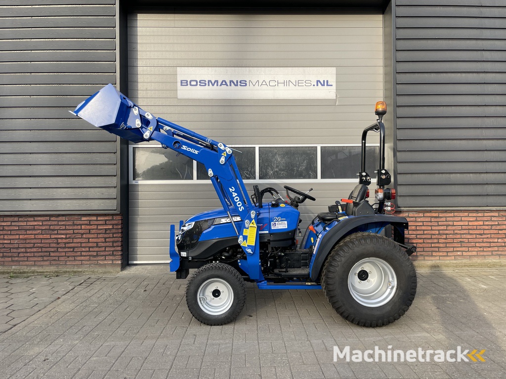 Solis 20 minitractor NIEUW optie gazonbanden - frontlader