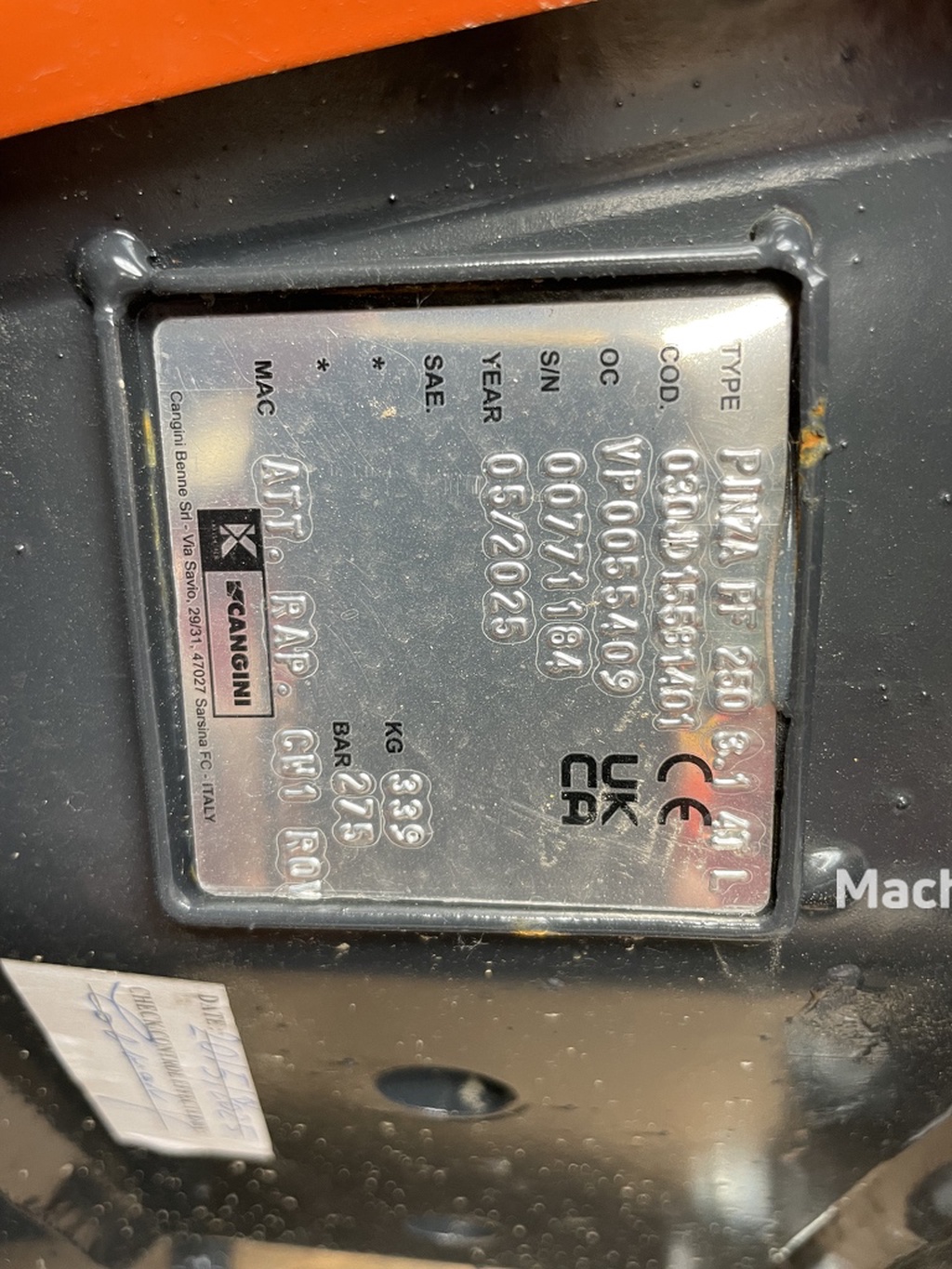 Cangini PF 250 sloop / sorteergrijper NIEUW 4 - 7 T