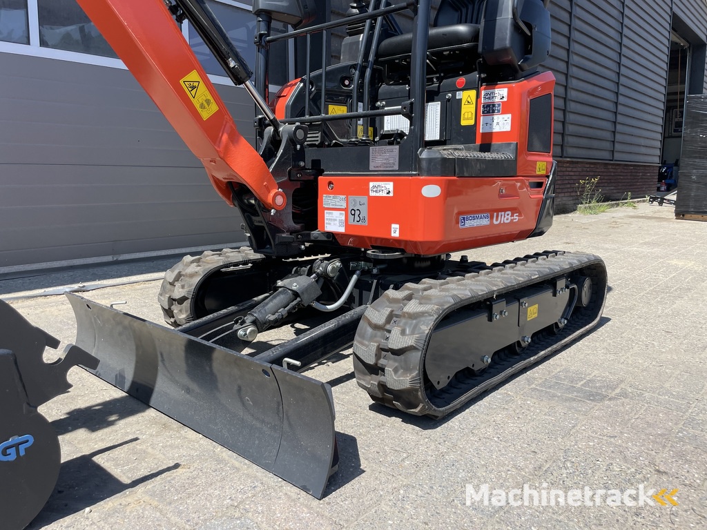 Kubota U18-5 HI minigraver NIEUW €395 LEASE