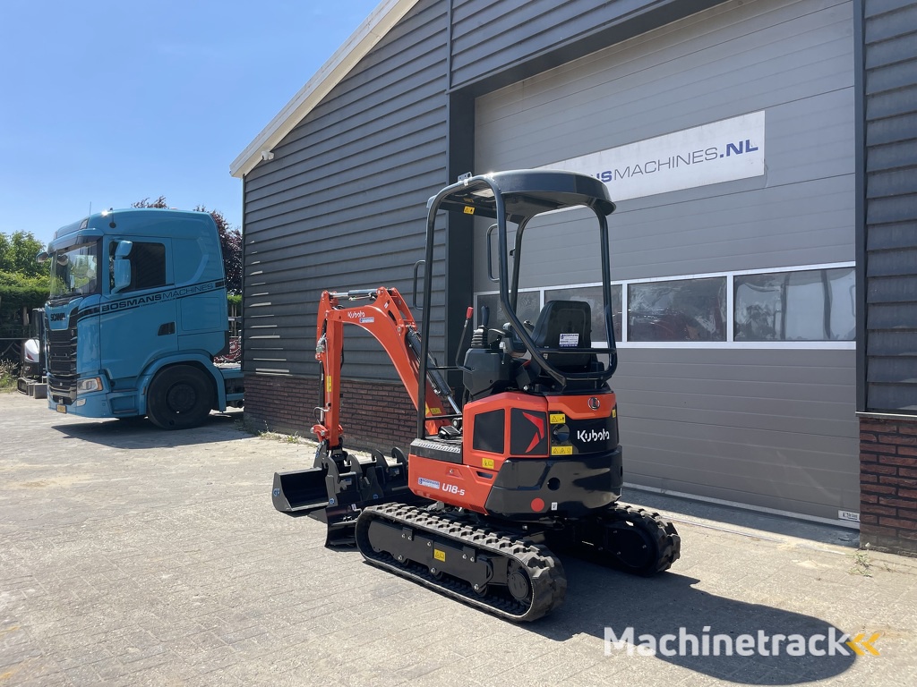 Kubota U18-5 HI minigraver NIEUW €395 LEASE