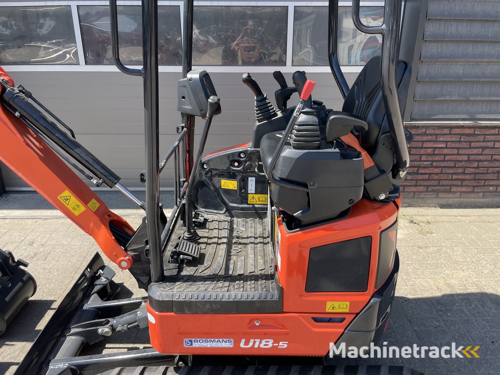 Kubota U18-5 HI minigraver NIEUW €395 LEASE