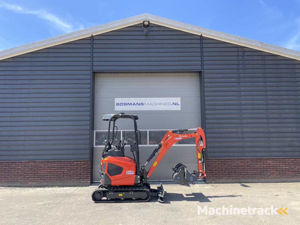 Kubota U18-5 HI minigraver NIEUW €395 LEASE
