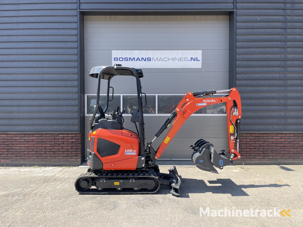 Kubota U18-5 HI minigraver NIEUW €395 LEASE