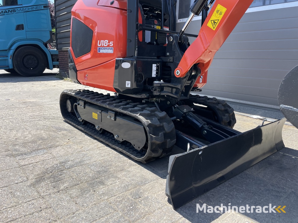 Kubota U18-5 HI minigraver NIEUW €395 LEASE