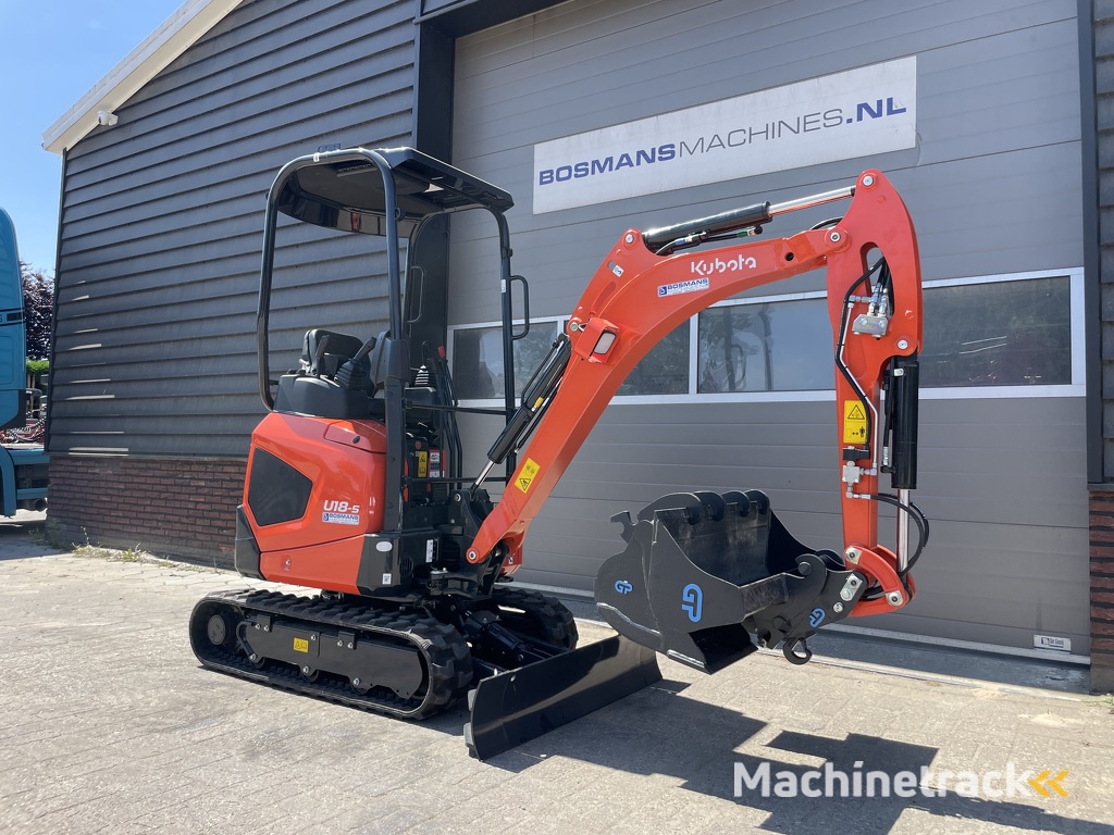 Kubota U18-5 HI minigraver NIEUW €395 LEASE