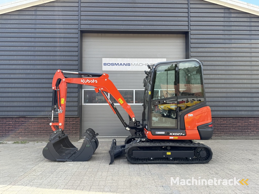 Kubota KX027 HI-SPEC minigraver NIEUW incl CW05 + 3 bakken