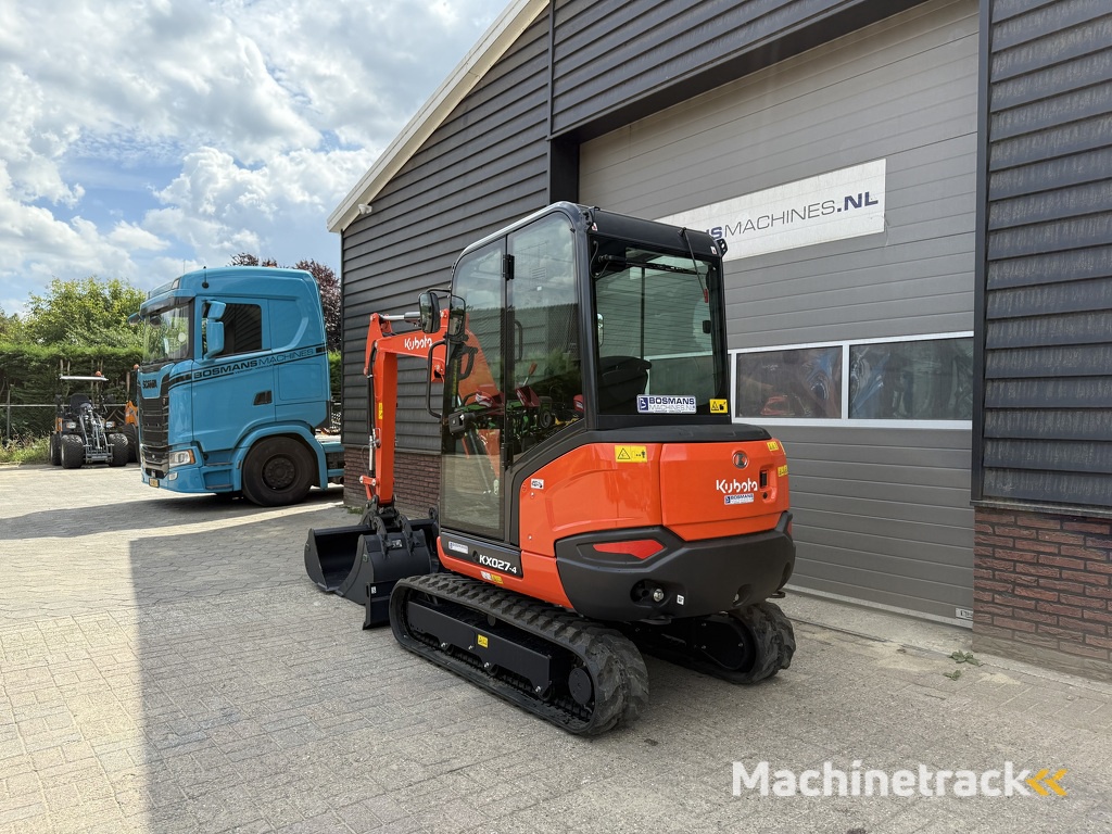 Kubota KX027 HI-SPEC minigraver NIEUW incl CW05 + 3 bakken