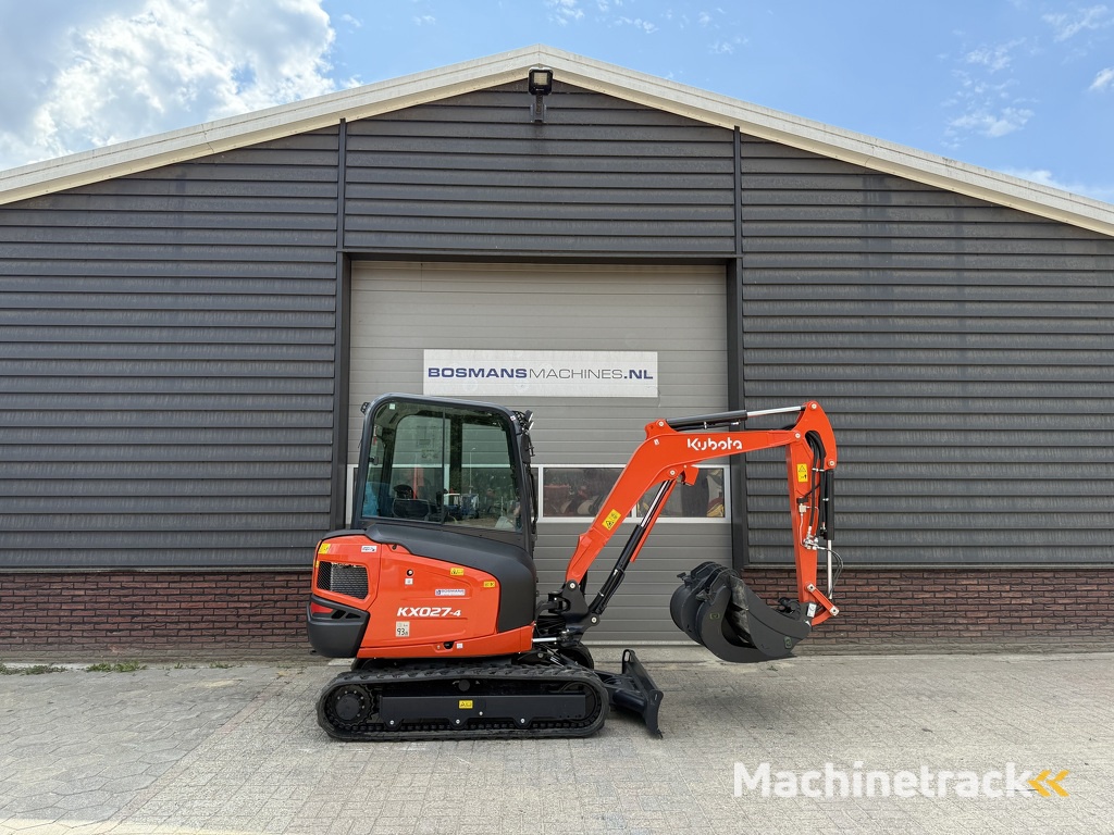 Kubota KX027 HI-SPEC minigraver NIEUW incl CW05 + 3 bakken