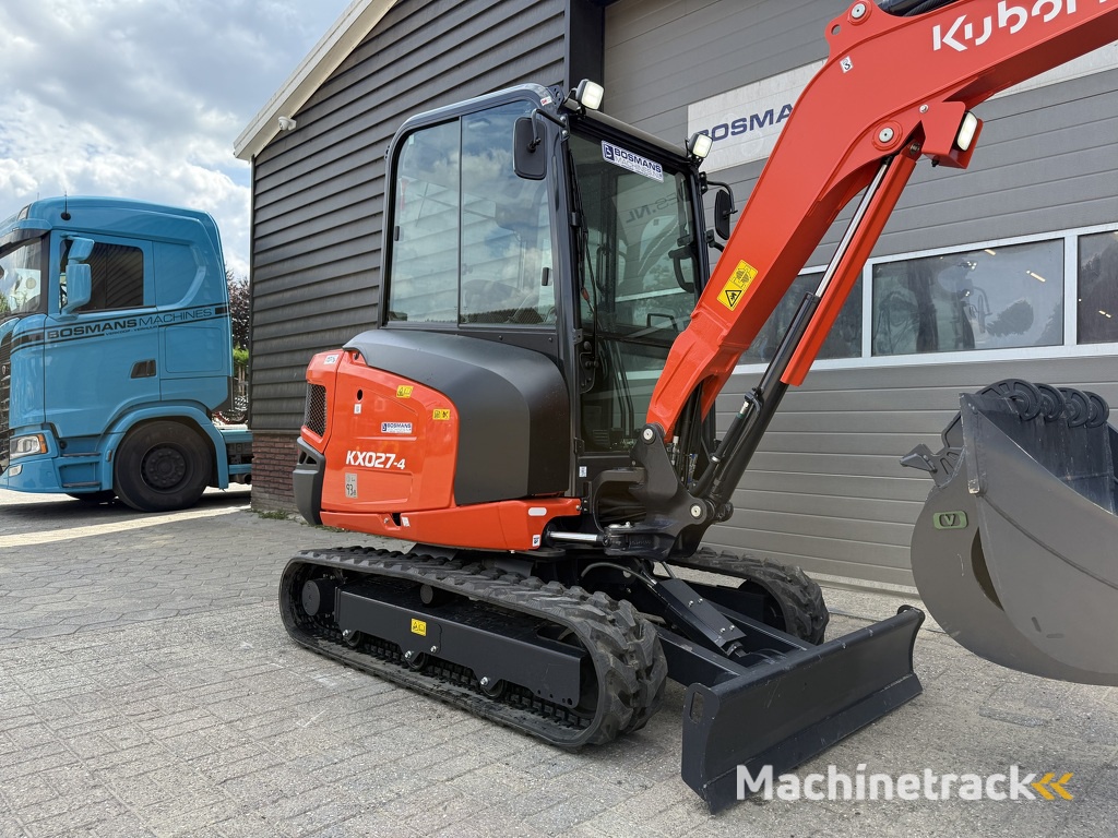 Kubota KX027 HI-SPEC minigraver NIEUW incl CW05 + 3 bakken