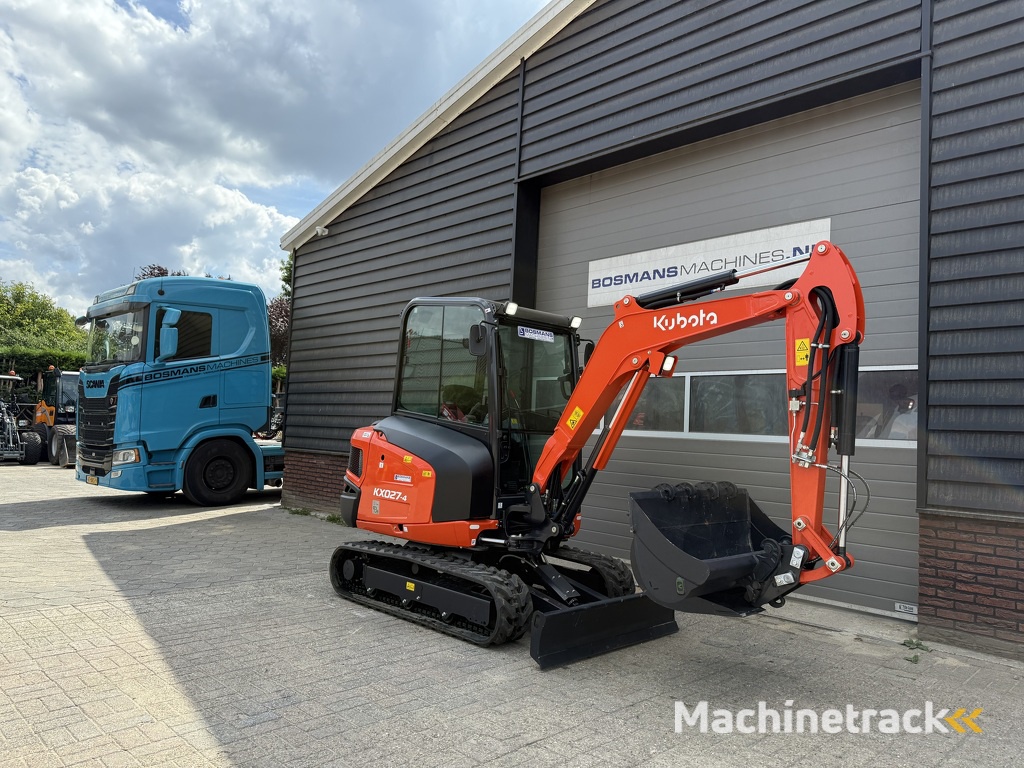 Kubota KX027 HI-SPEC minigraver NIEUW incl CW05 + 3 bakken