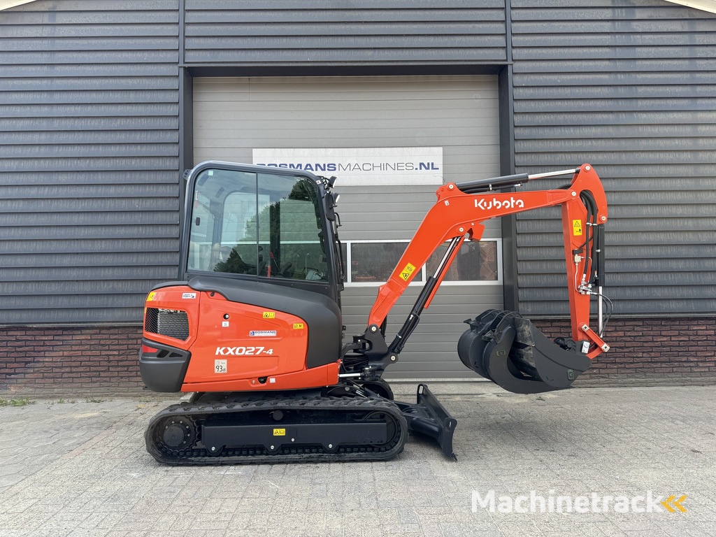Kubota KX027 HI-SPEC minigraver NIEUW incl CW05 + 3 bakken