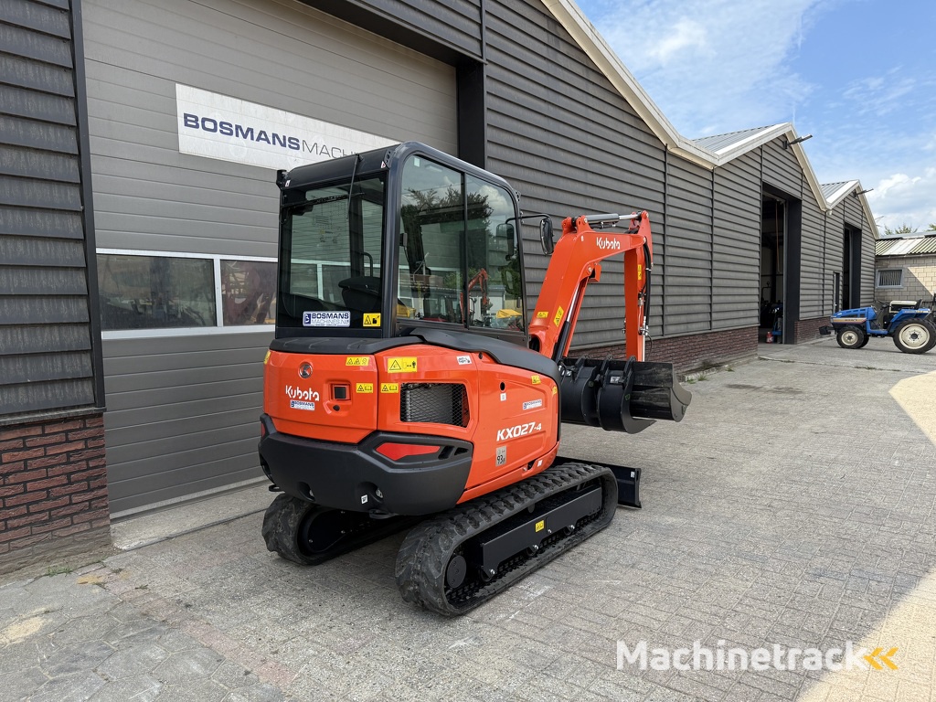 Kubota KX027 HI-SPEC minigraver NIEUW incl CW05 + 3 bakken