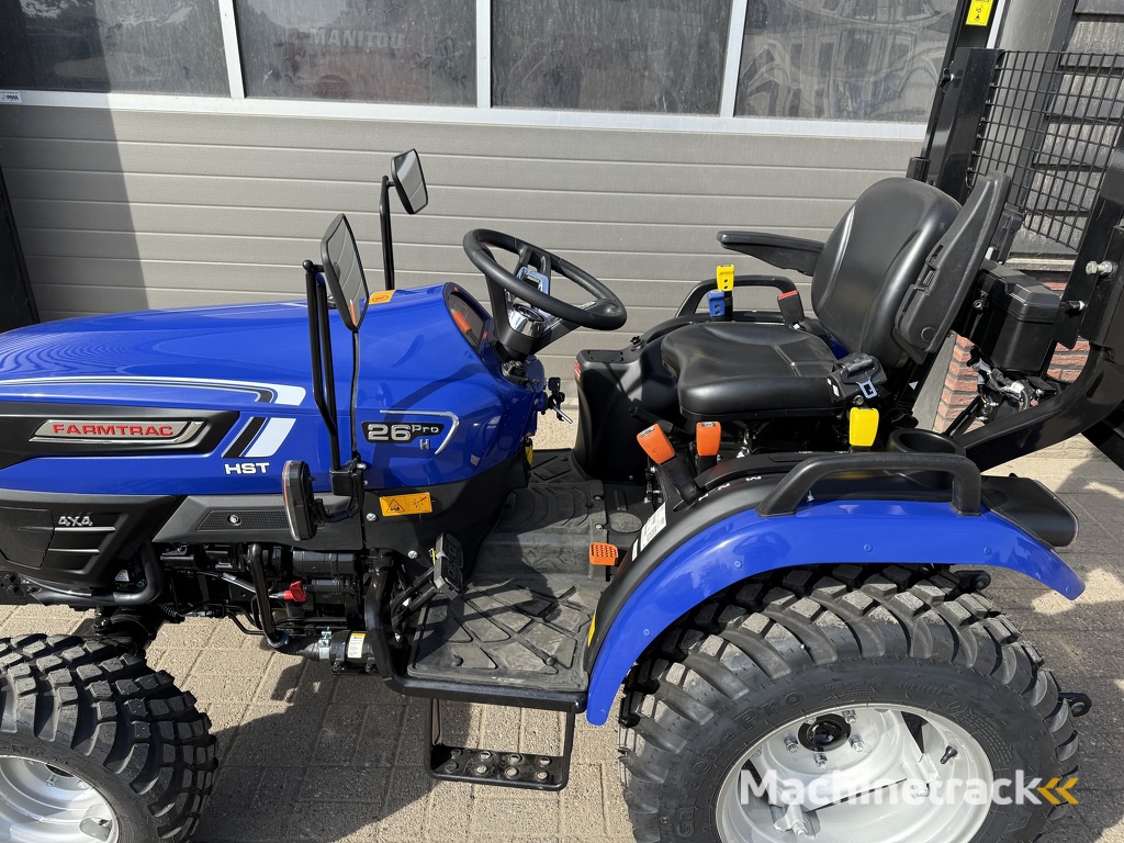 Farmtrac FT26 HST PRO minitractor NIEUW op garden pro galaxy banden