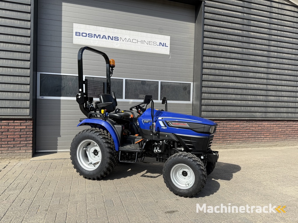 Farmtrac FT26 HST PRO minitractor NIEUW op garden pro galaxy banden