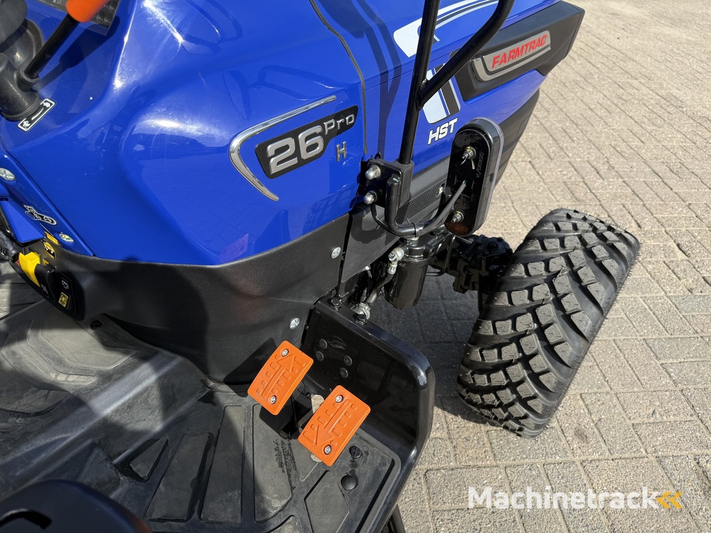 Farmtrac FT26 HST PRO minitractor NIEUW op garden pro galaxy banden