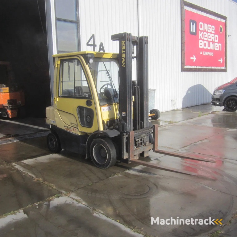 Hyster Heftruck H2.5FT, LPG-gas, triplomast, side shift.