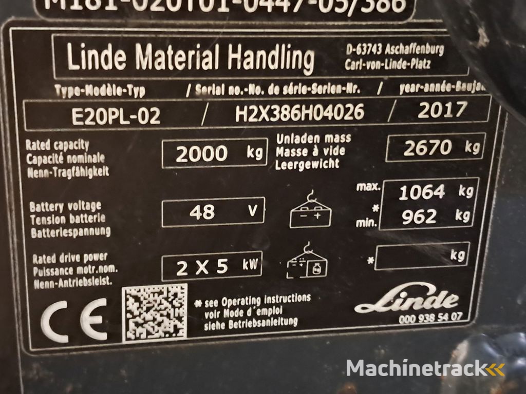 LINDE E20PL-02