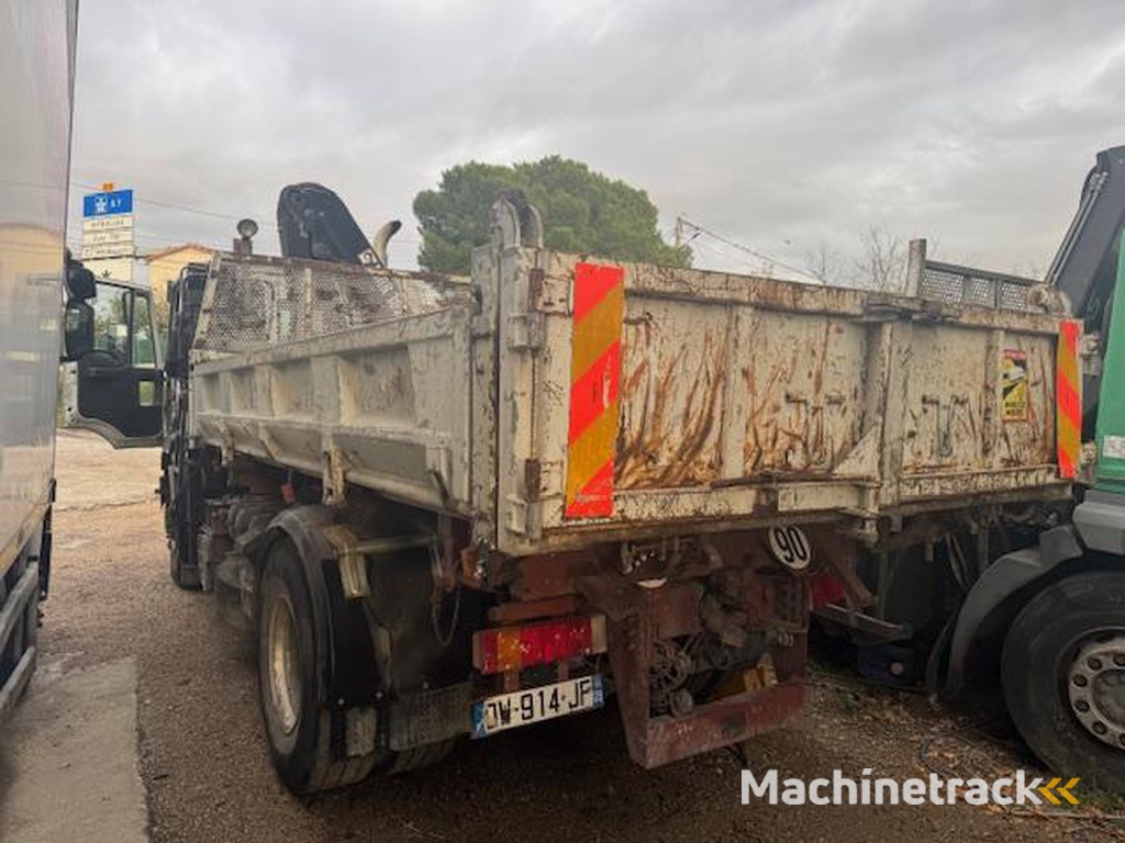 Iveco EUROTECH-CURSOR-310-TRIBENNE-GRUE-HIAB