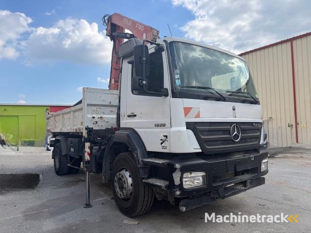 Mercedes AXOR 1828 BENNE GRUE FASSI