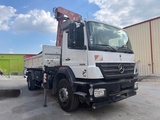 Minituur van Mercedes AXOR 1828 BENNE GRUE FASSI
