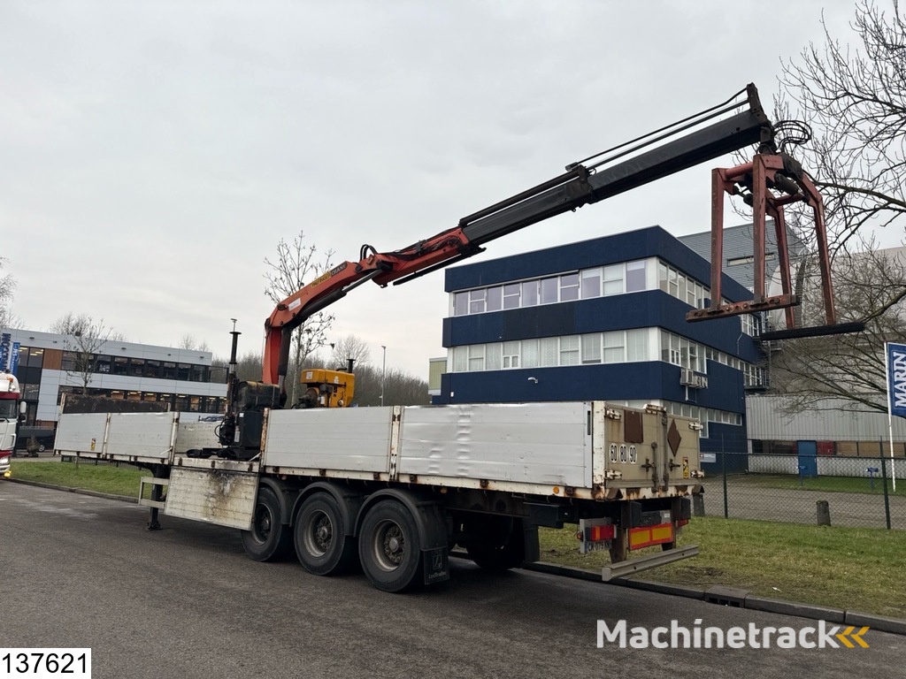 Lecitrailer open laadbak Palfinger PK15500, Remote