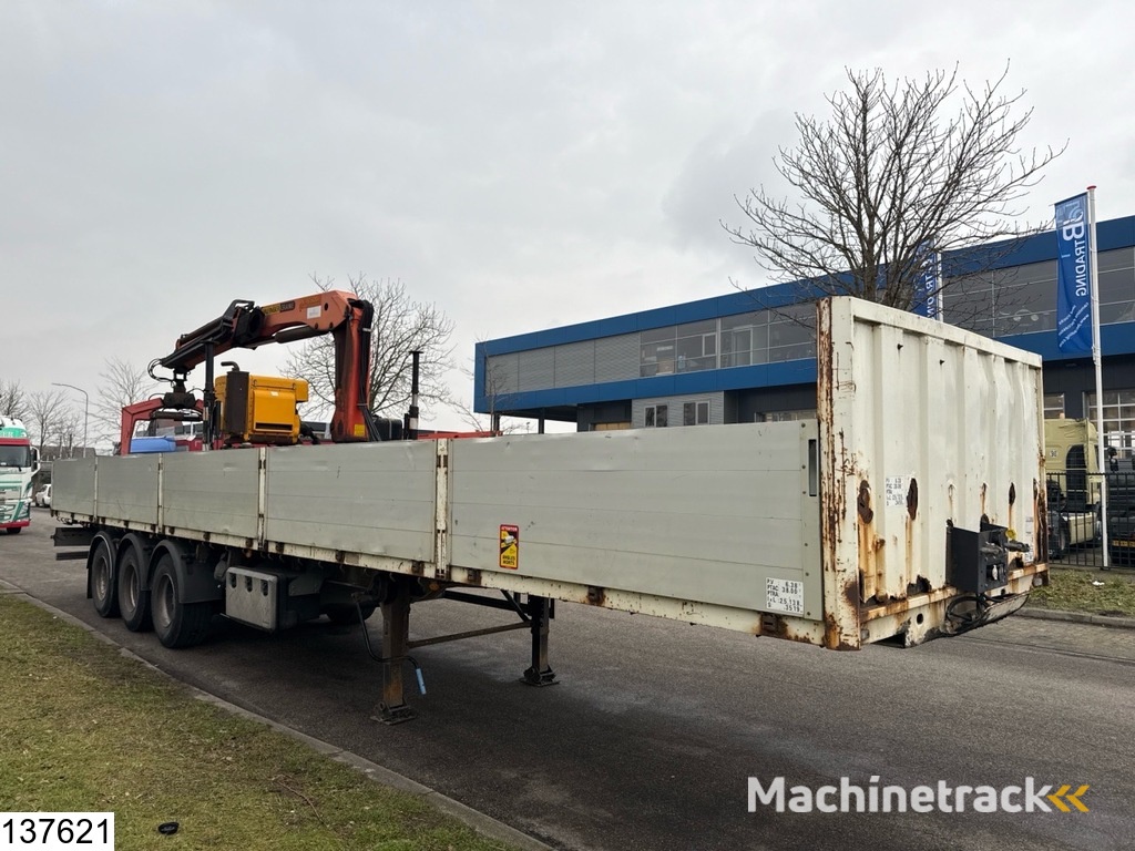 Lecitrailer open laadbak Palfinger PK15500, Remote