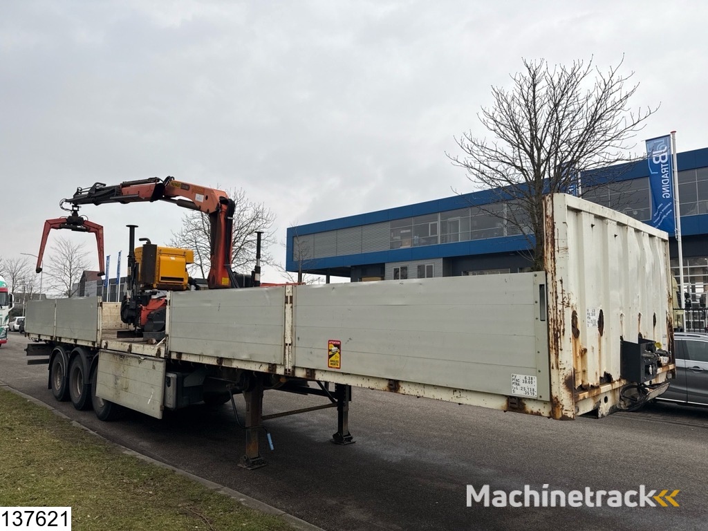 Lecitrailer open laadbak Palfinger PK15500, Remote