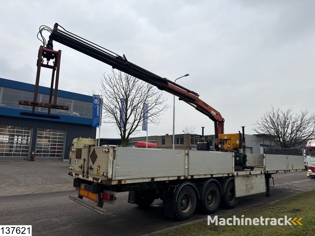 Lecitrailer open laadbak Palfinger PK15500, Remote