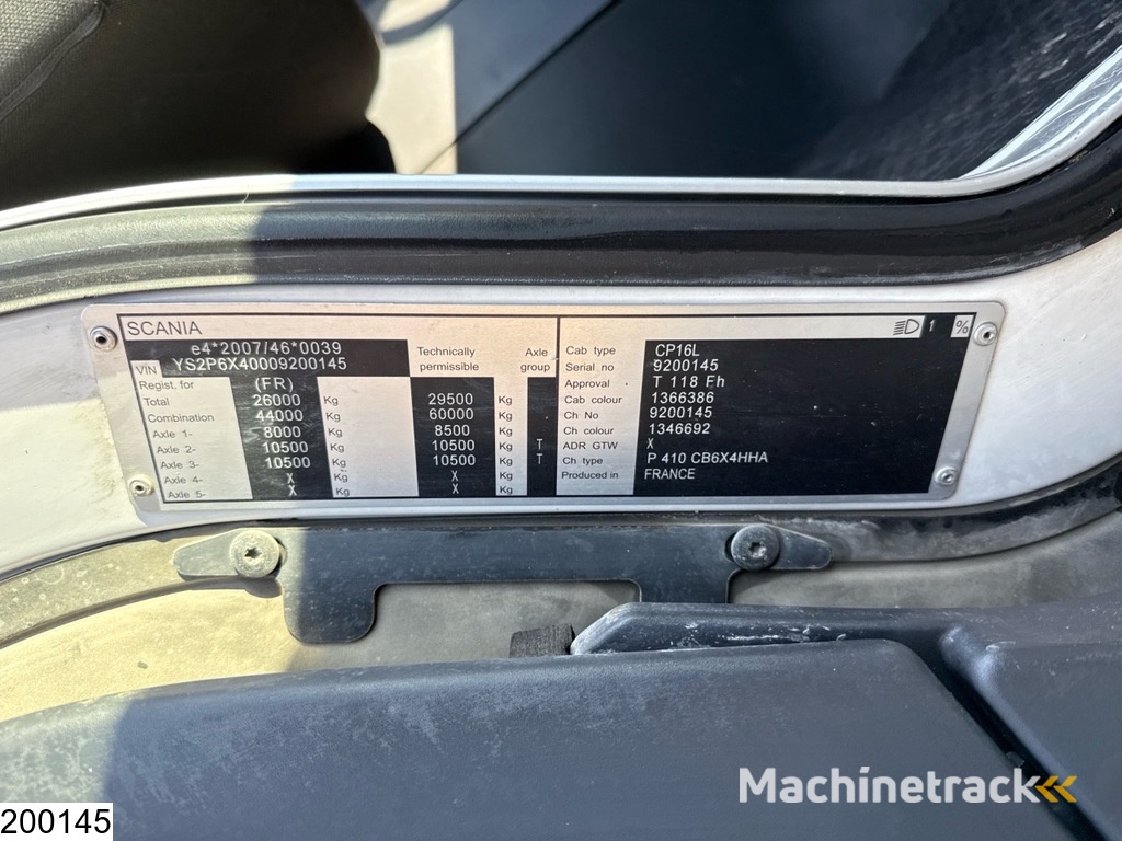 Scania P 410 6x4, EURO 6, Retarder, HIAB, Remote